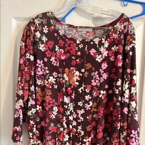 Floral Multicolor Women's Dress